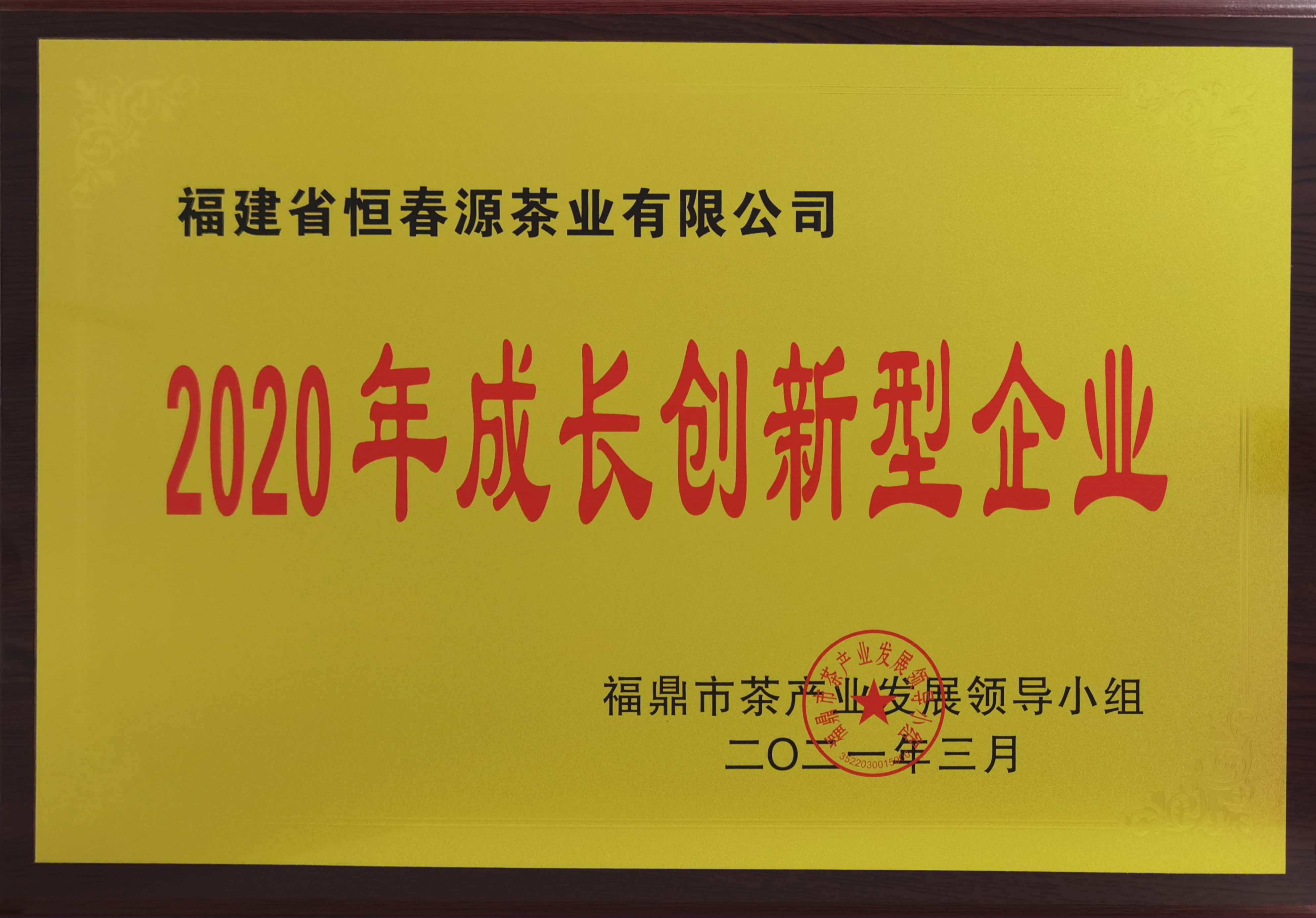 2020年成長(zhǎng)創(chuàng)新型企業(yè)